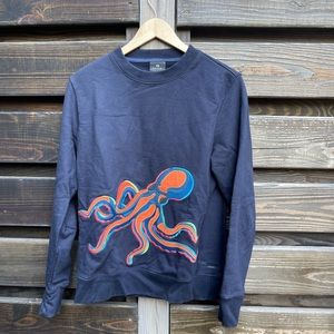 PS by Paul Smith, Octopus Embroidered Sweater, Navy, Small